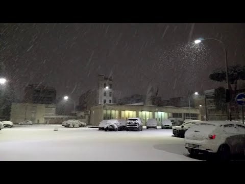 La neve a Roma dall'Eur al centro storico (26 feb 2018)