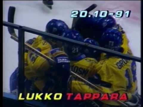Lukko- Tappara 20.10.1991. RTV-Westmedia Oy. Rauma.