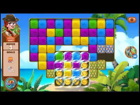 Lost Island Blast Adventure Level 1887 - NO BOOSTERS 🏝️ | SKILLGAMING ✔️