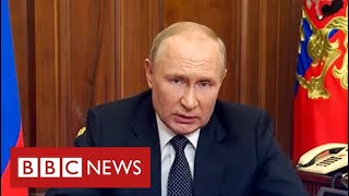 Putin orders mass mobilisation and issues nuclear warning - BBC News