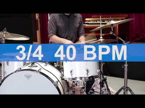 🔴 40 BPM 3/4 Alternative Drums Metronome