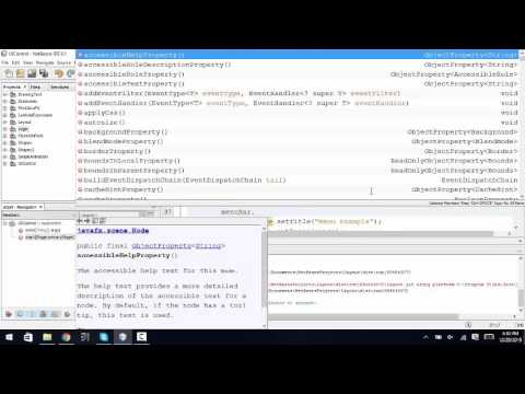JavaFX Tutorial 24  UI Control Menus Part 1