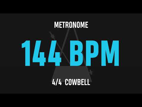 144 BPM 4/4 - Best Metronome (Cowbell)