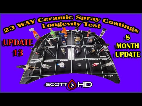 Ceramic Spray Coatings - ULTIMATE Longevity Test Comparison 23 WAY UPDATE 13 - 8 MONTHS