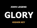 John Legend - Glory - Piano Karaoke [HIGHER KEY]