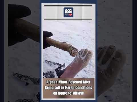 Afghan Child Hypothermia Crisis Smuggling Türkiye Winter Rescue Dramatic Footage