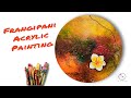 frangipani acrylic painting frangipani painting painting frangipani flowers plumeria painting