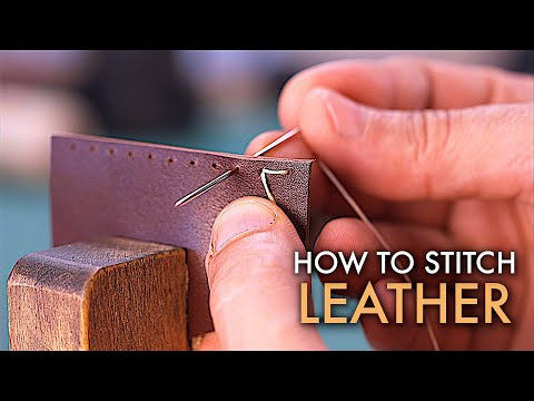 How to Hand Stitch Leather