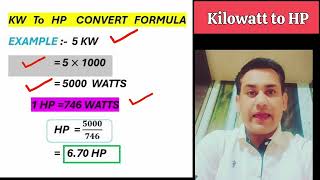 Kilowatt to HP Conversion