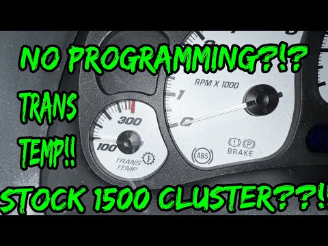 *ANSWERED!!* Can you add a trans temp gauge to a STOCK 03 Silverado 1500 cluster??!