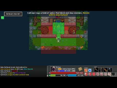 Tangledeep -  Hardcore Mode First Boss with Spellshaper without Healing