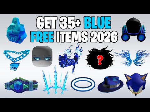 HURRY! GET 35+ BLUE ITEMS & BLUE HAIR FREE ITEMS ON ROBLOX 2026