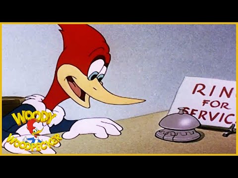 Woody Woodpecker | Woody Dines Out | Old Cartoon | Woody Woodpecker Full Episodes