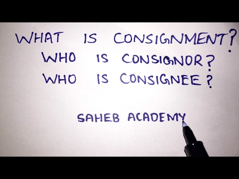 Consignment Account Introduction - Financial Accounting - B.COM/BBA/CA INTER -By Saheb Academy