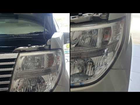 headlamp restore on Elgrand E51
