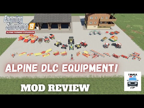 Alpine Farming Expansion DLC - Mod Review of Equipment - Farming Simulator 19