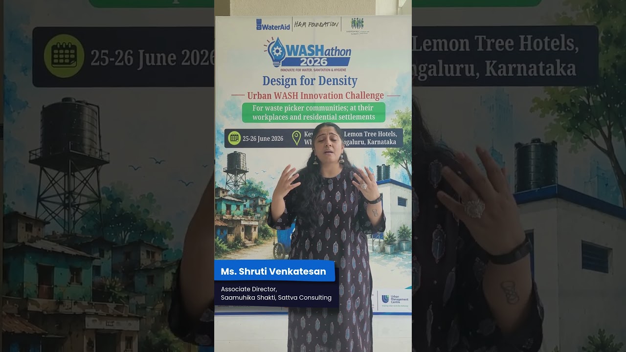 Empowering Frontline Climate Champions | Ms. Shruti Venkatesan at WASHathon 2026