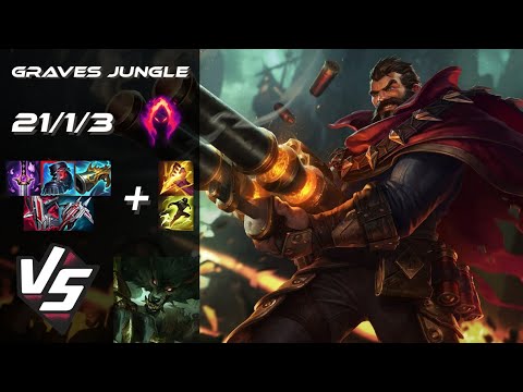 JUNGLE Graves vs Warwick - NA Grandmaster Patch 25.20