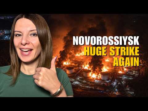 NOVOROSSIYSK ON FIRE: GRUSHEVO OIL REFINERY, WARSHIPS Vlog 1418: War in Ukraine