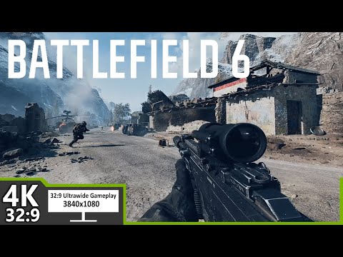BATTLEFIELD 6 - 1 HOUR BETA WEEKEND Gameplay (4k 32:9 Aspect Ratio)