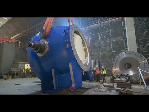 Construction process of the Obervermuntwerk II power plant in Germany over 4 years