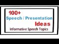 Presentation topic ideas |100+ speech and presentation ideas | Informative ideas