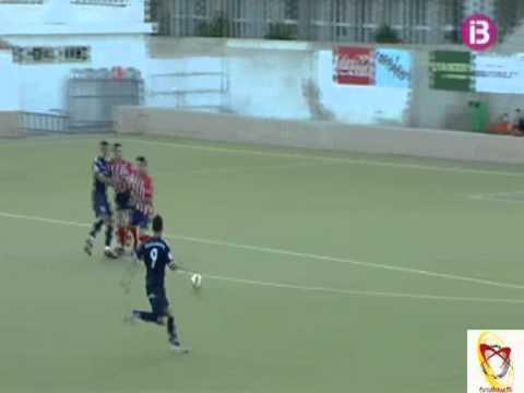 Gol Javi Fernández. Partido CE Santanyí 3 - CD Llosetense 1. Tercera División Balear 10/11
