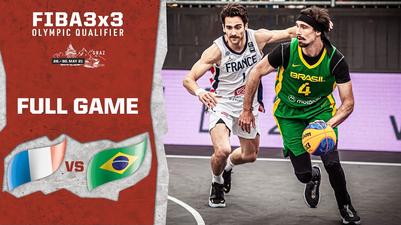France v Brazil | Men's - Full Game | FIBA 3x3 Olympic Qualifier | 3x3 Basketball