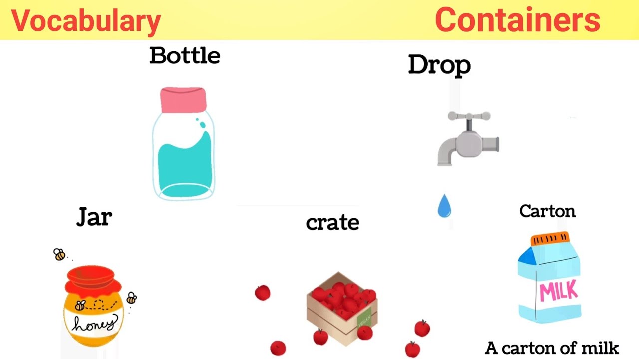 vocabulary : Containers | daily use words