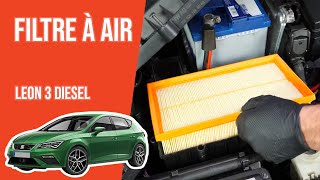 Youtube thumbnail of video "Changer le Filtre à air Leon 3 1.6 TDI 💨"