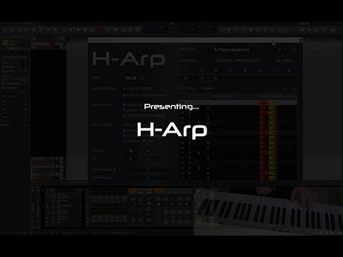 Trance superstar. Introducing H-Arp, an arpeggiator tracker plugin.