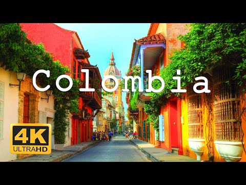 Wonders Of Colombia 4K Amazing Aerial Film - Peaceful Piano Music - Natural Landscape