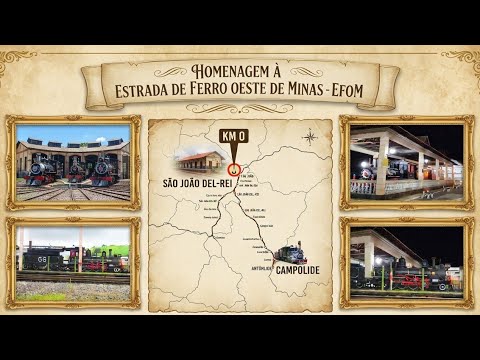 A História da Estrada de Ferro Oeste de Minas ( EFOM ), começando pelo Km 0 em Antônio Carlos MG 