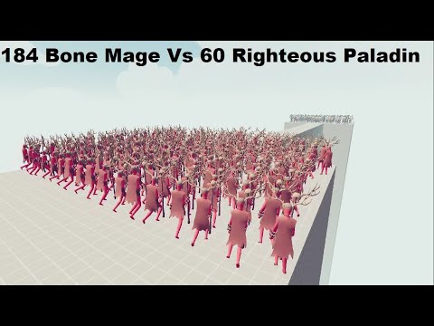 184v60 Bone Mage Vs Righteous Paladin TABS