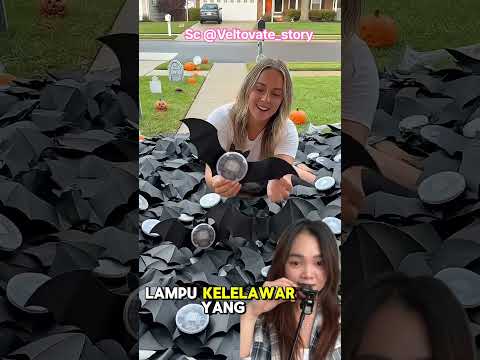 Lampu kelelawar, rumah jadi cantik ⁉️ @Veltovate_story # #funny #smarthome #gadgets