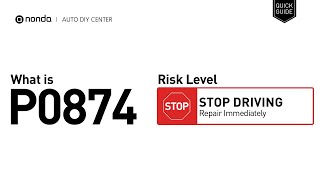 p0874 explicação detalhada