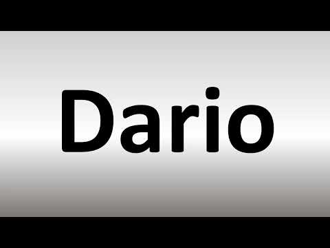 How to Pronounce Dario