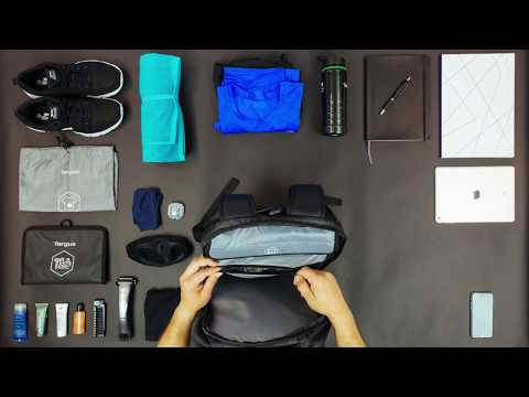 Targus Work + Play™ Fitness 15.6" Laptop Backpack - Grey - video 1