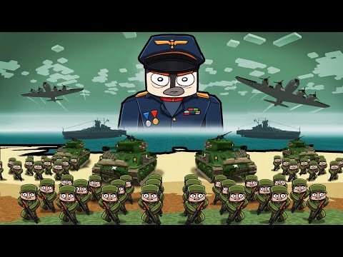 TheAtlanticCraft - Allies vs Axis - WORLD WAR 2 MAP WARS! (Minecraft)