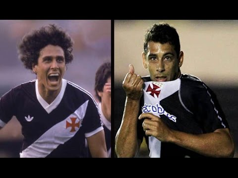 Gol parecido de Roberto Dinamite e Diego Souza