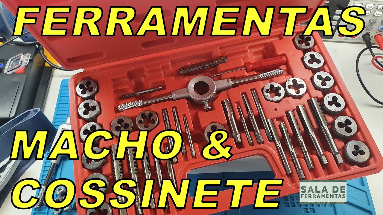 APRENDA A FAZER ROSCA COM MACHO E COSSINETE , PORCAS E PARAFUSOS DANIFICADOS APRENDA A CONSERTAR.