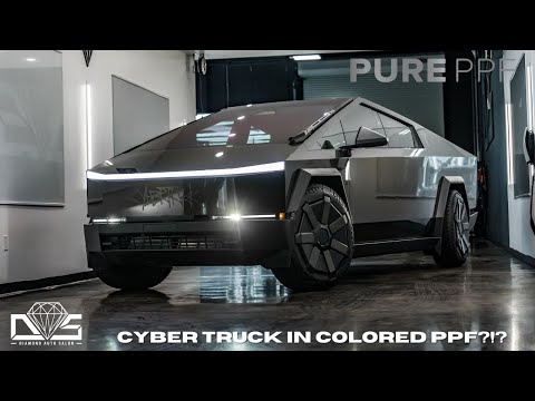 CYBER TRUCK in colored PPF?! | Diamond Auto Salon