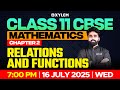 Class 11 CBSE Maths Chapter 2 Relations And Functions Class 11 CBSE