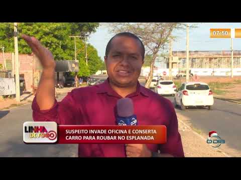 LINHA DE FOGO (20 12) SUSPEITO INVADE OFICINA E CONSERTA CARRO PARA ROUBAR NO ESPLANADA