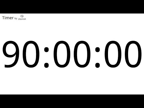 90 Hour Countup Timer