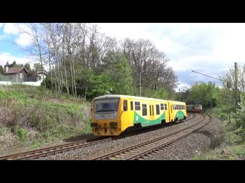 Os 17110 + Sp 1989 (ČD 242.230) - Souběžná jízda - Karlovy Vary - 10.5.2019