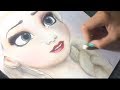 Speed Drawing: Elsa of Frozen by Diana Diaz 