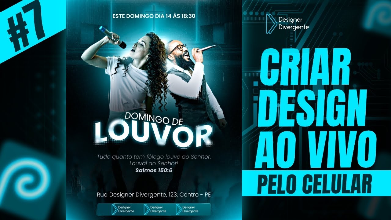 #7 LIVE AO VIVO - Criar Design no Photopea Pelo Celular