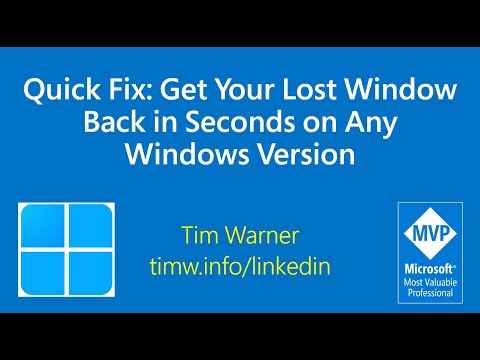 Quick Fix: Get Your Lost Window Back in Seconds on Any Windows Version