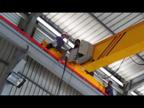 Single girder overhead crane installation